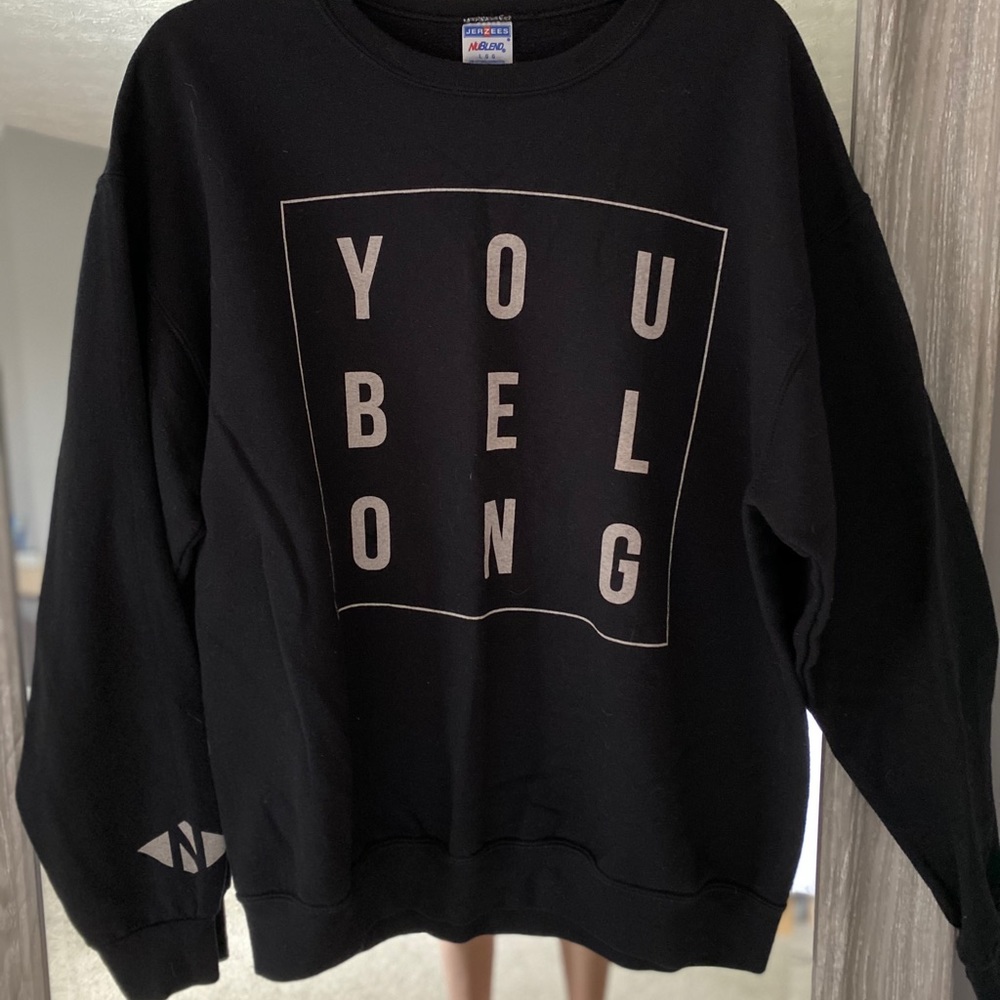 Black crewneck